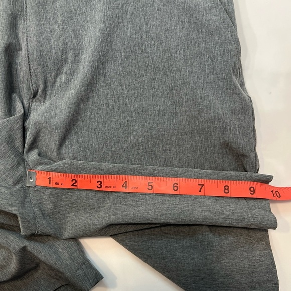 adidas Men's Charcoal Flat Front Shorts - Picture 8 of 9